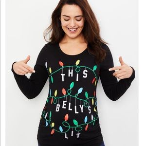 Motherhood Maternity Holiday Shirt sz M